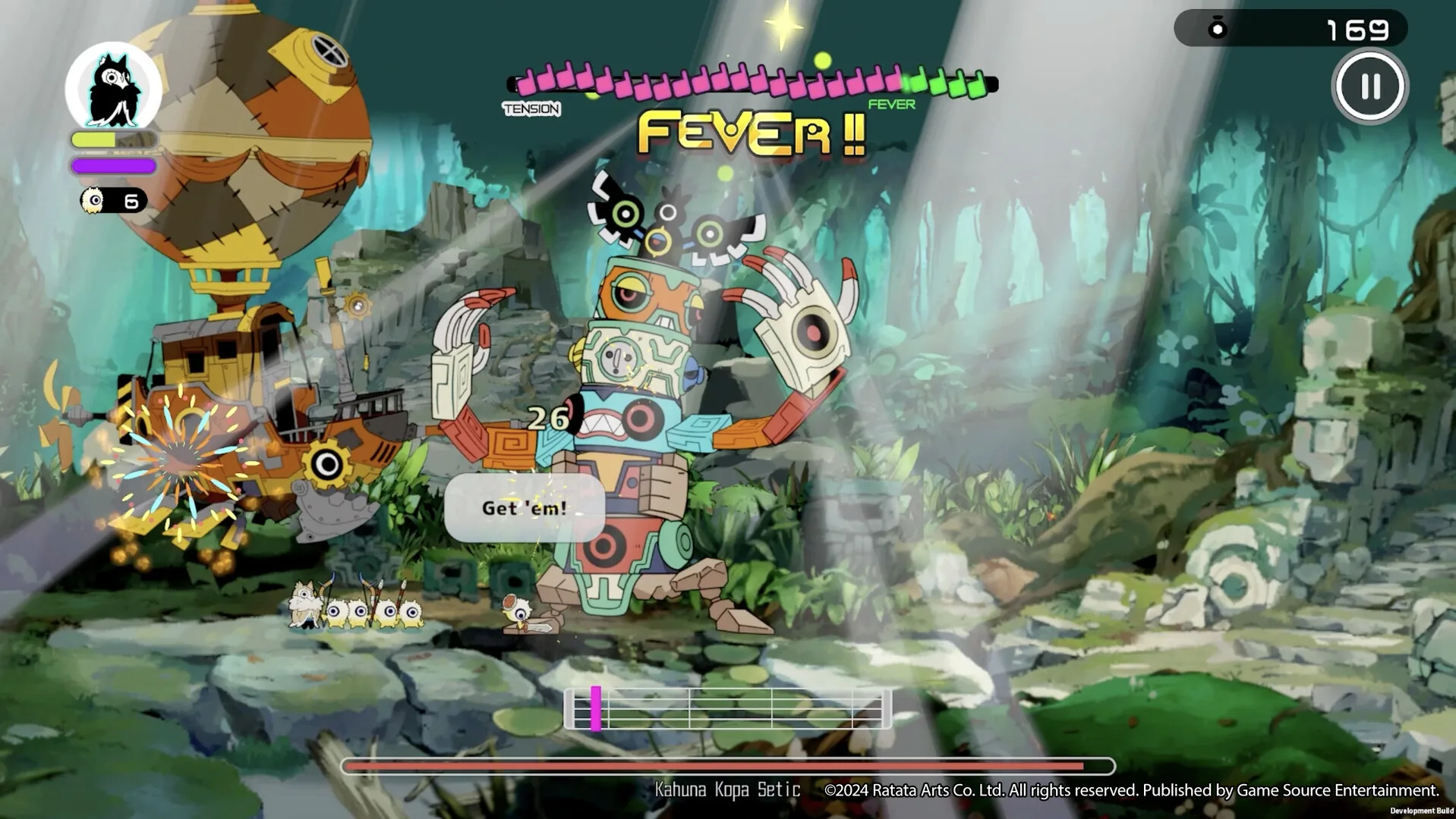 A second gameplay still beside the cookie explanation